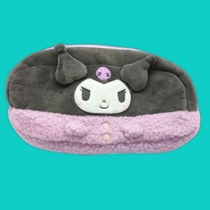 kuromi fluffy pencil case / cosmetics pouch / bag